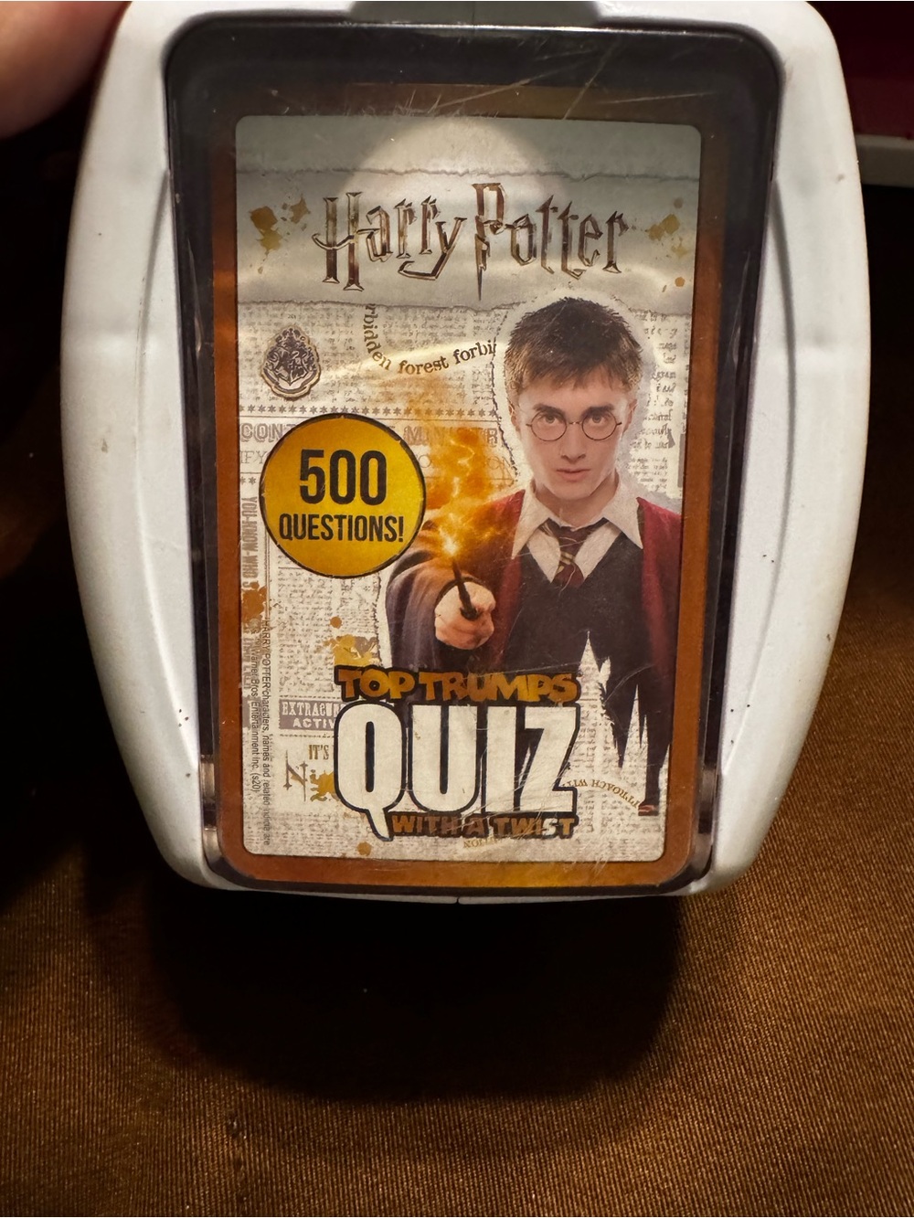 Harry Potter Trivia / Quiz Game - 500 Questions by Top Trumps W/ White Card Case